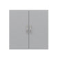 Basin 24 Inch 2 Door Wall Storage Cabinet  - Dove Gray