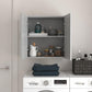 Basin 24 Inch 2 Door Wall Storage Cabinet  - Dove Gray