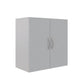 Basin 24 Inch 2 Door Wall Storage Cabinet  - Dove Gray