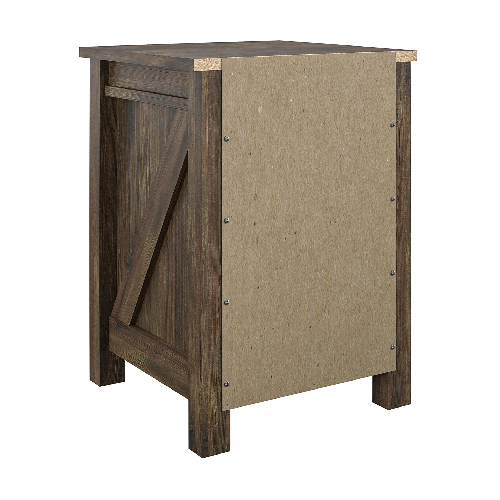 Farmington Rustic Farmhouse Nightstand with 1 Drawer - Rustic
