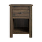 Farmington Rustic Farmhouse Nightstand with 1 Drawer - Rustic