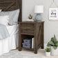Farmington Rustic Farmhouse Nightstand with 1 Drawer - Rustic