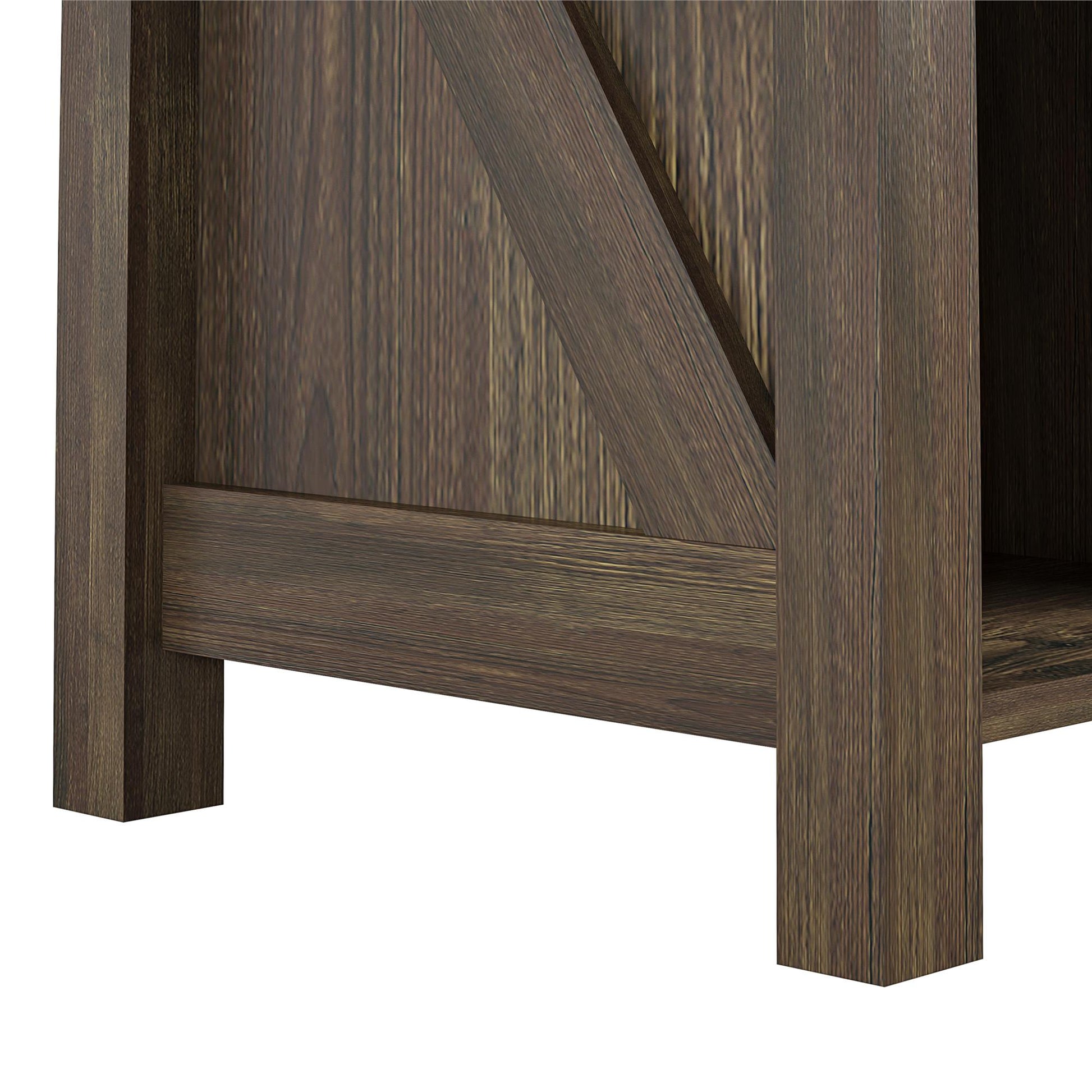 Farmington Rustic Farmhouse Nightstand with 1 Drawer - Rustic