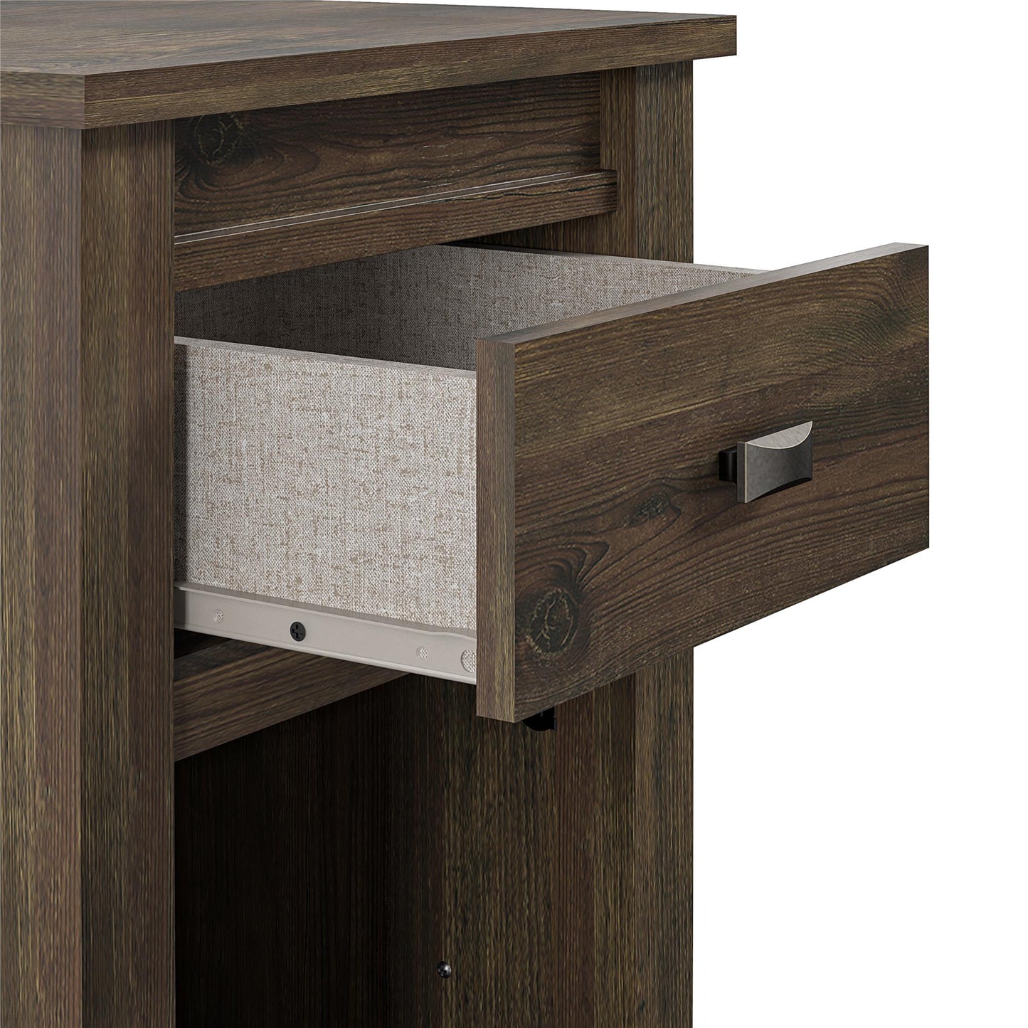 Farmington Rustic Farmhouse Nightstand with 1 Drawer - Rustic