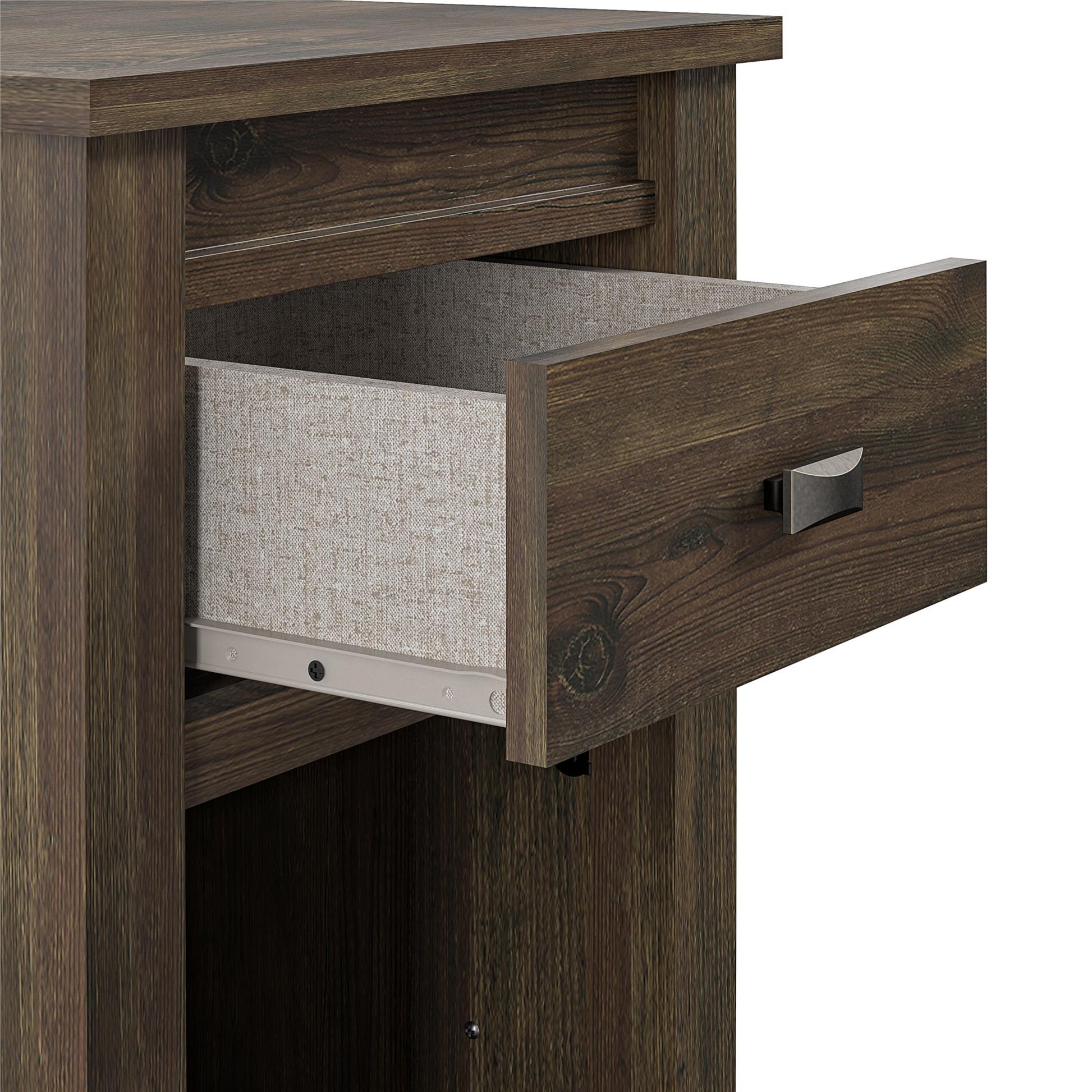 Farmington Rustic Farmhouse Nightstand with 1 Drawer - Rustic
