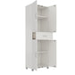 Basin 23.5 Inch Closed Storage Cabinet - White