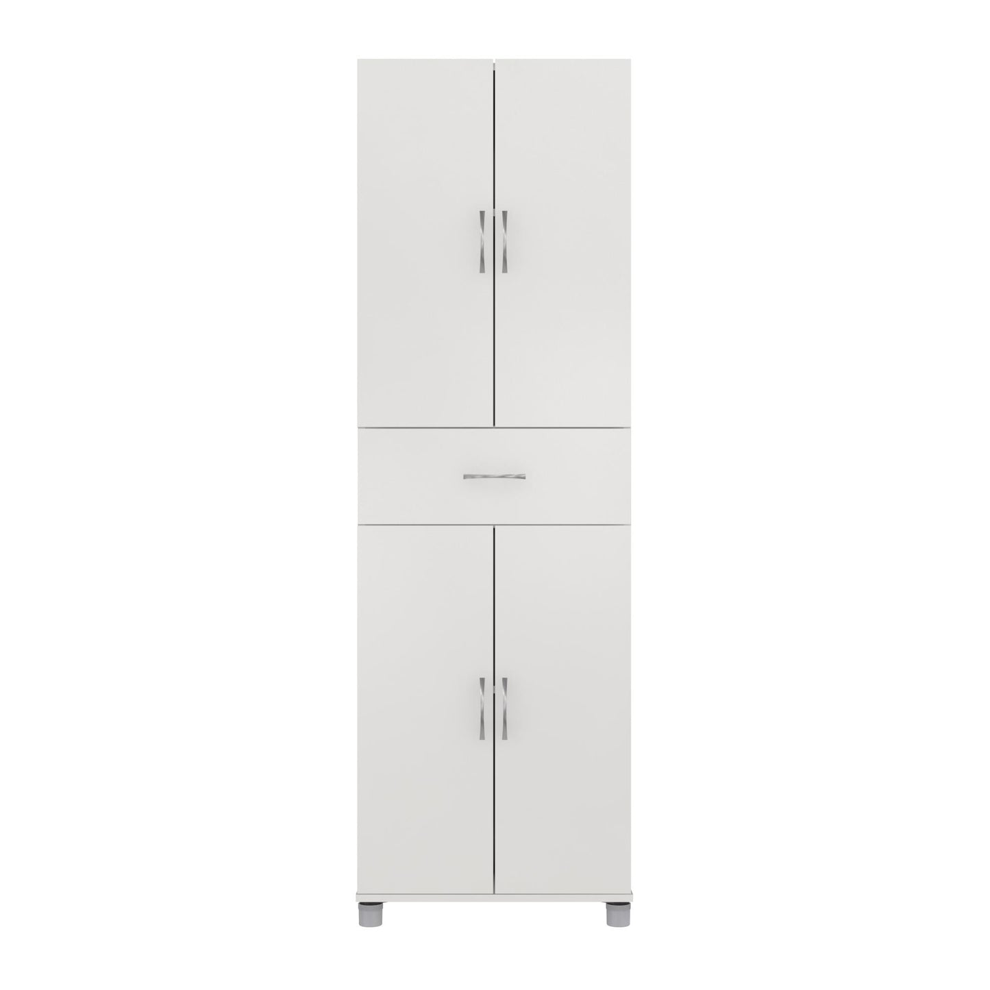 Basin 23.5 Inch Closed Storage Cabinet - White