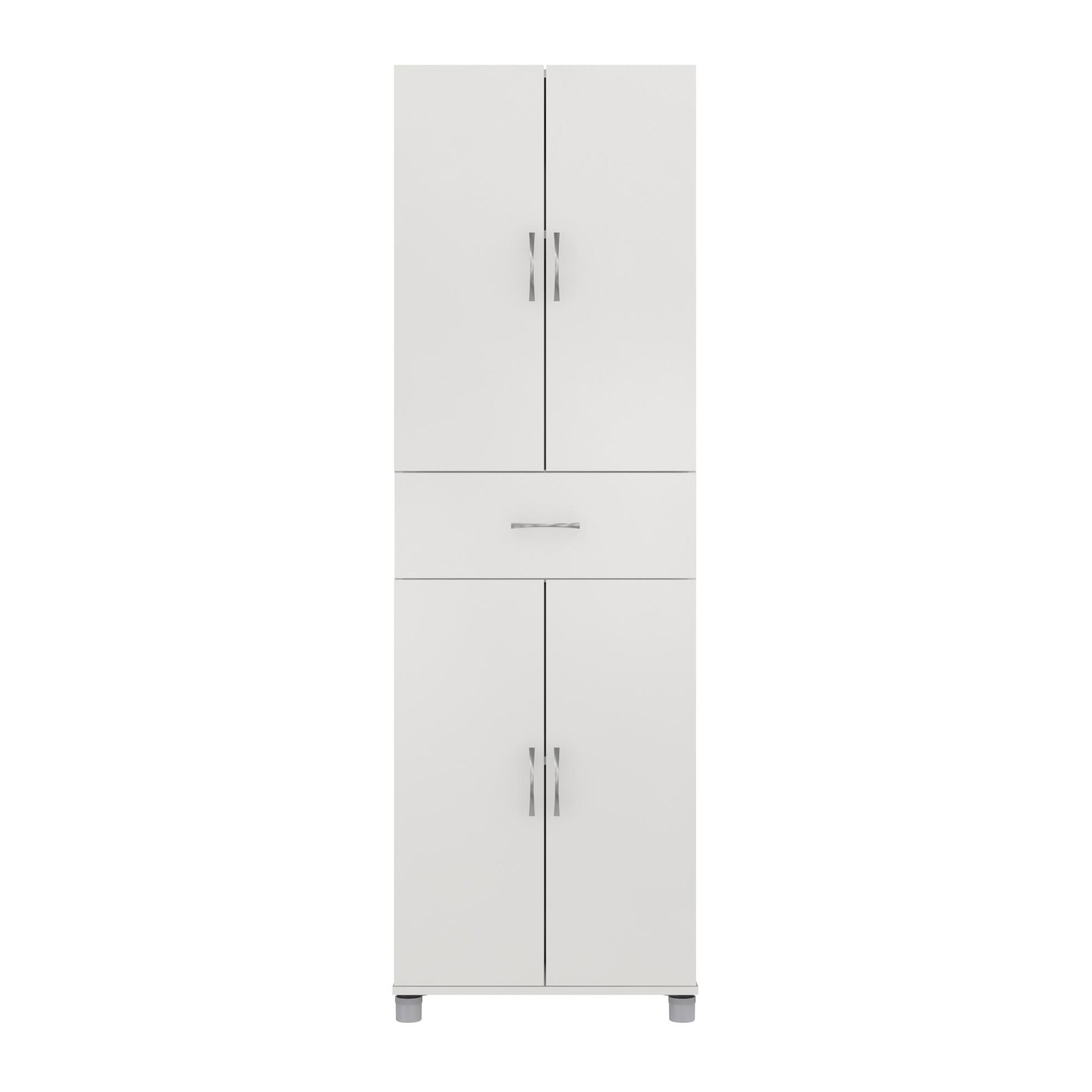 Basin 23.5 Inch Closed Storage Cabinet - White