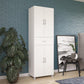 Basin 23.5 Inch Closed Storage Cabinet - White