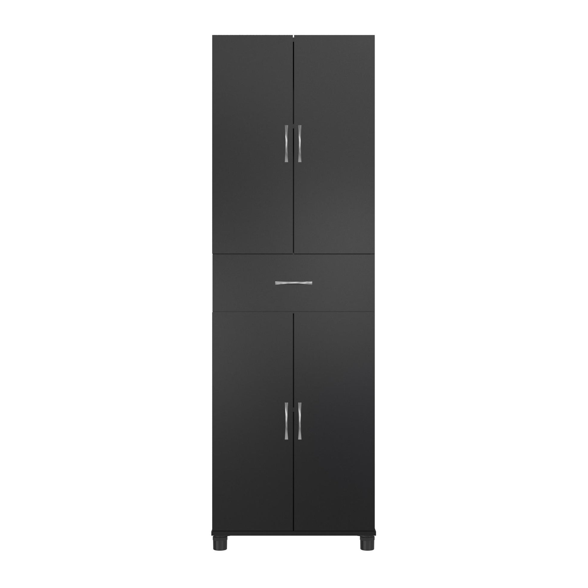 Basin 23.5 Inch Closed Storage Cabinet - Black