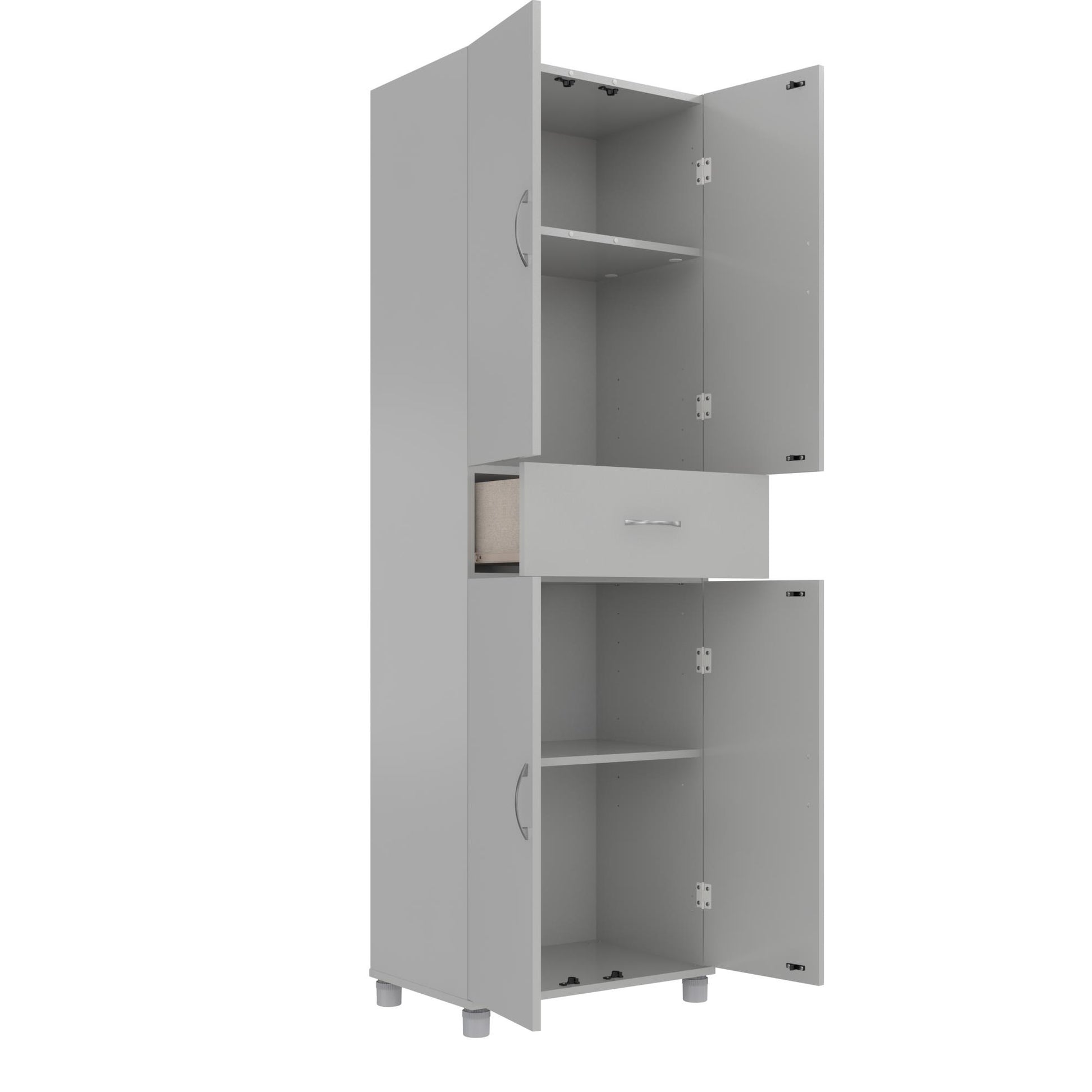 Basin 23.5 Inch Closed Storage Cabinet - Dove Gray