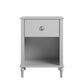 Rowan Valley Arden 1 Drawer Kids’ Nightstand with Open Cubby Space - Dove Gray