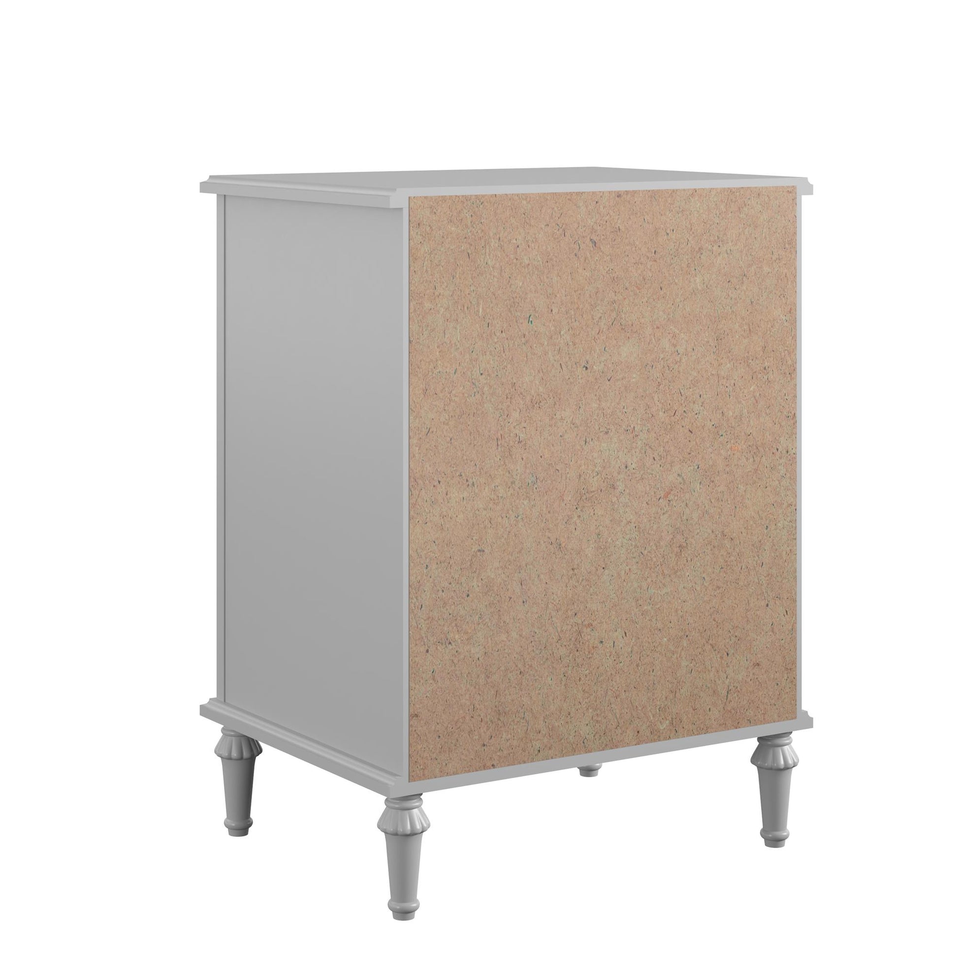 Rowan Valley Arden 1 Drawer Kids’ Nightstand with Open Cubby Space - Dove Gray
