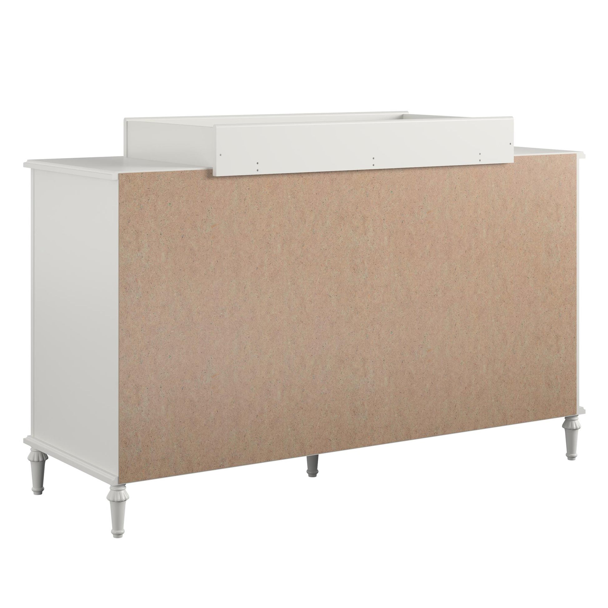 Rowan Valley Arden 6 Drawer Changing Dresser with Topper - White