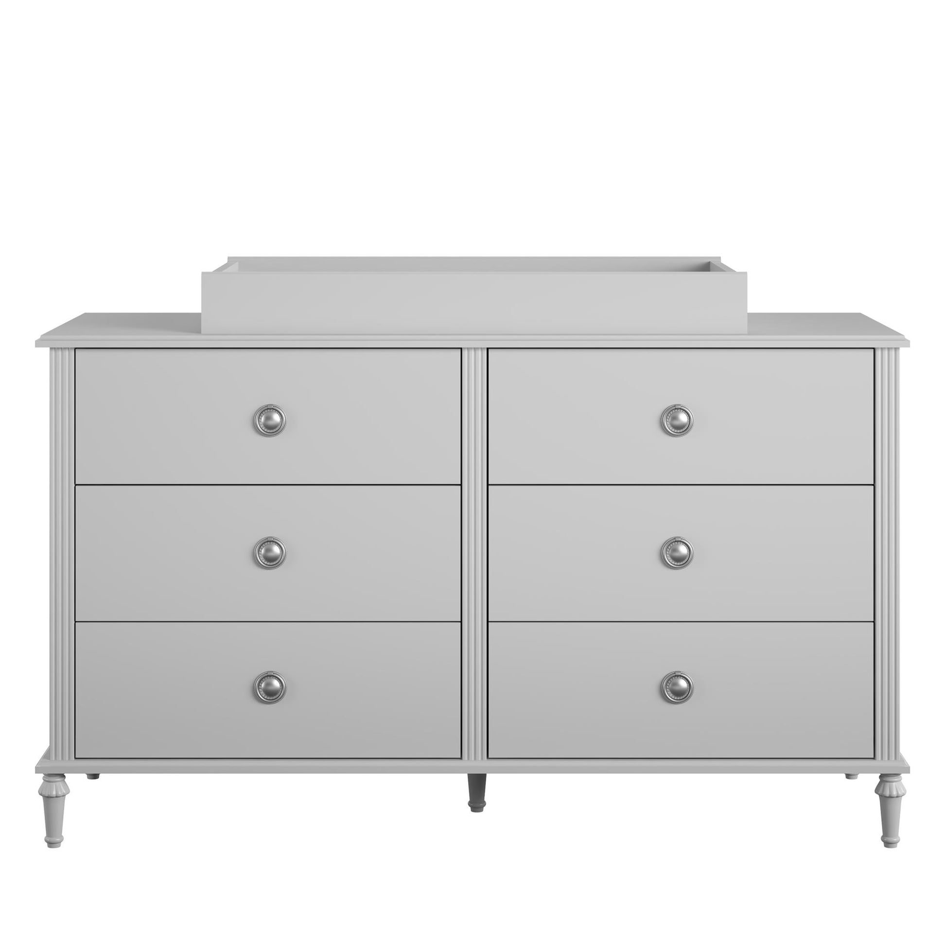 Rowan Valley Arden 6 Drawer Changing Dresser with Topper - Dove Gray