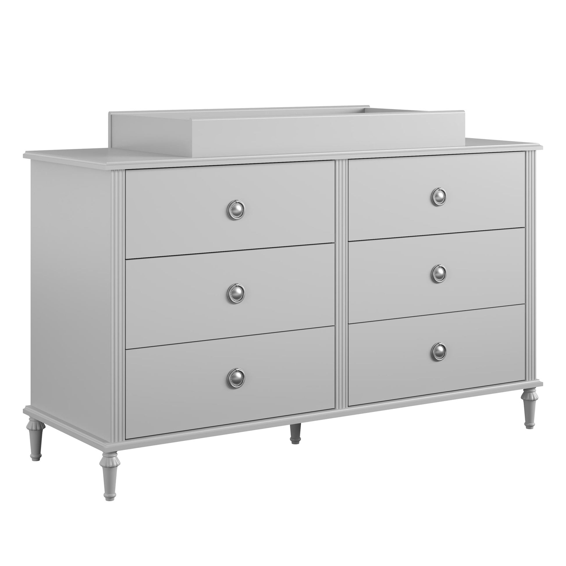 Rowan Valley Arden 6 Drawer Changing Dresser with Topper - Dove Gray
