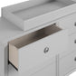 Rowan Valley Arden 6 Drawer Changing Dresser with Topper - Dove Gray