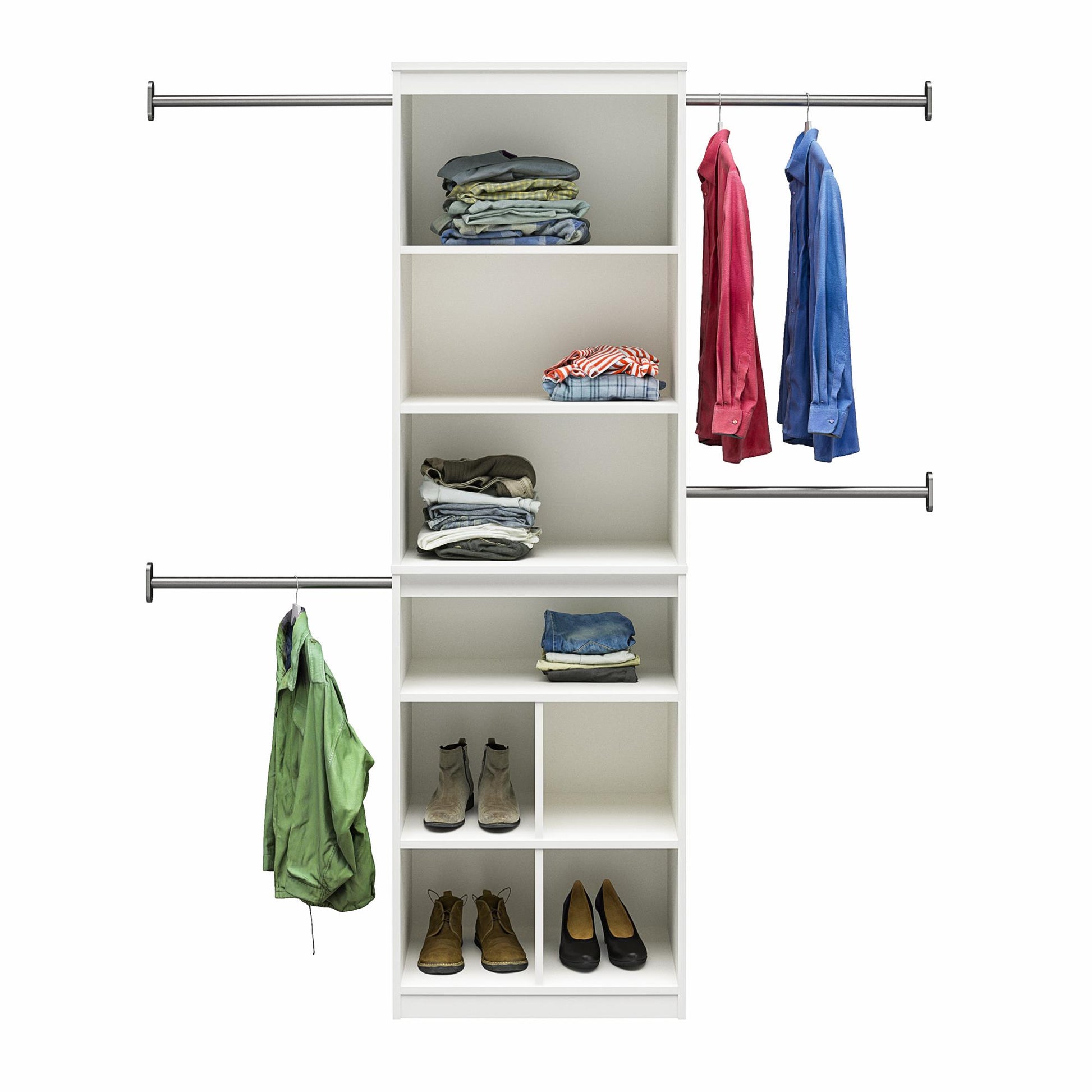 Systembuild Evolution Closet Storage System - White