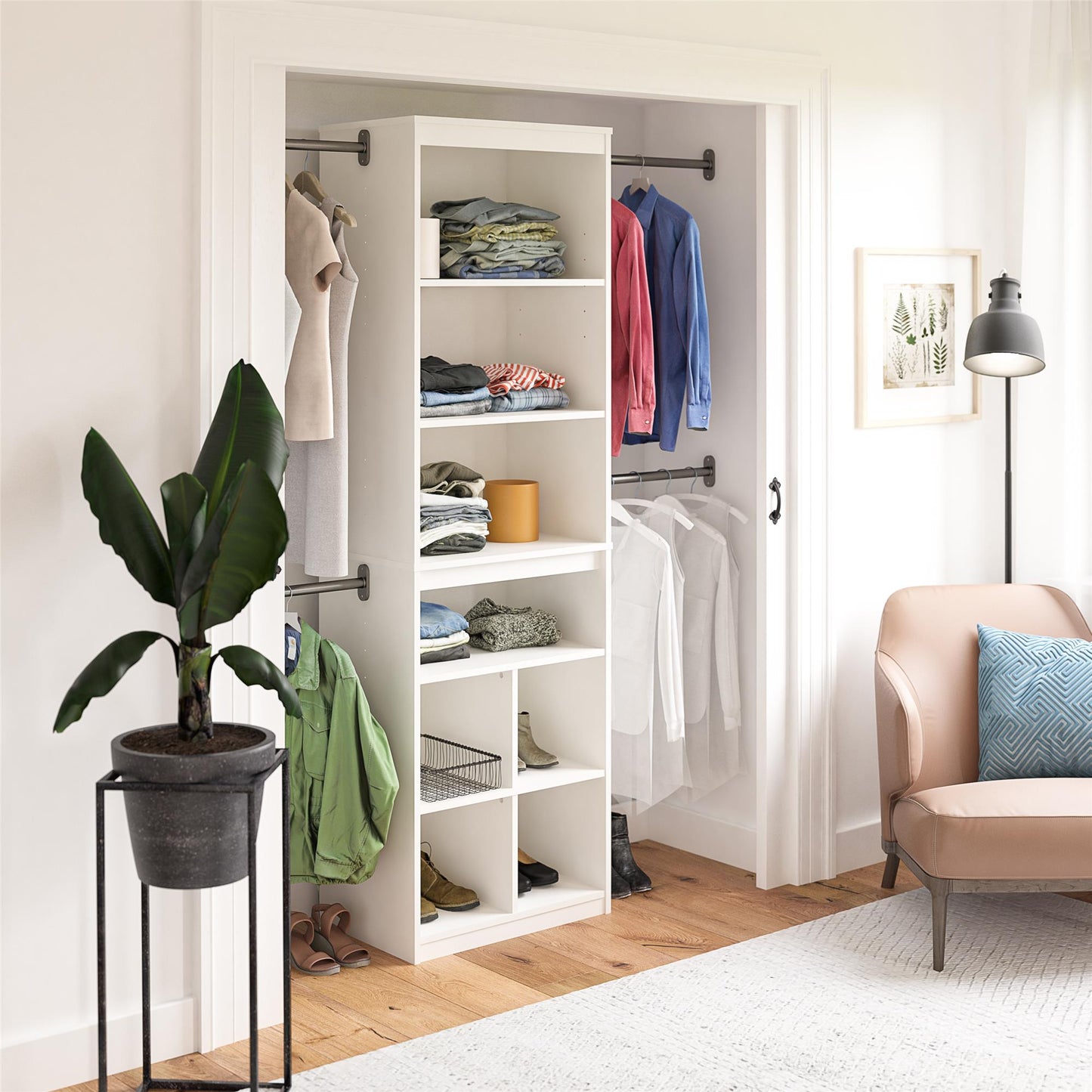 Systembuild Evolution Closet Storage System - White