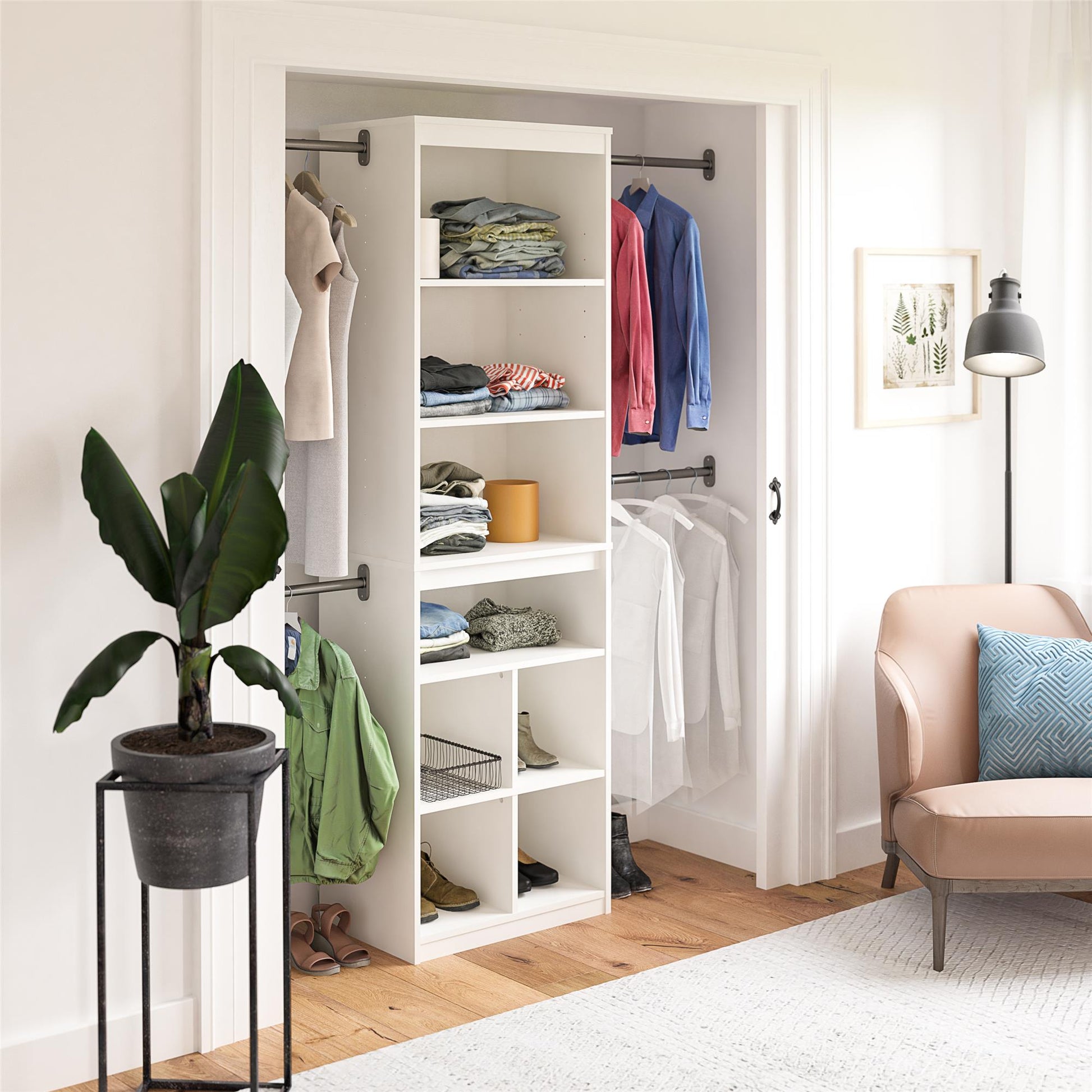 Systembuild Evolution Closet Storage System - White