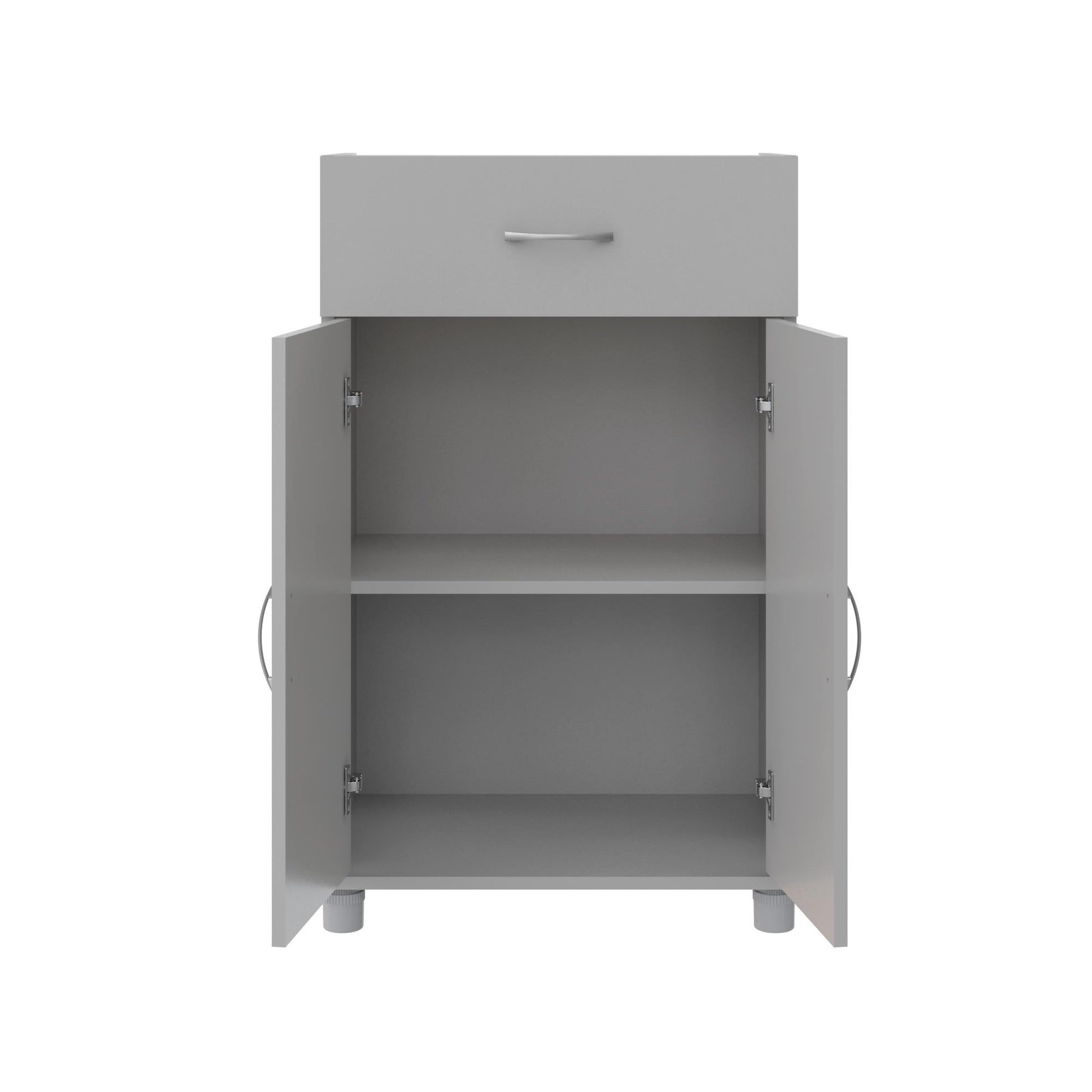 Basin 24 Inch 2 Door Base Storage Cabinet - Dove Gray