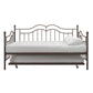 Tokyo Metal Daybed and Trundle Set with Metal Slats - Bronze - Full