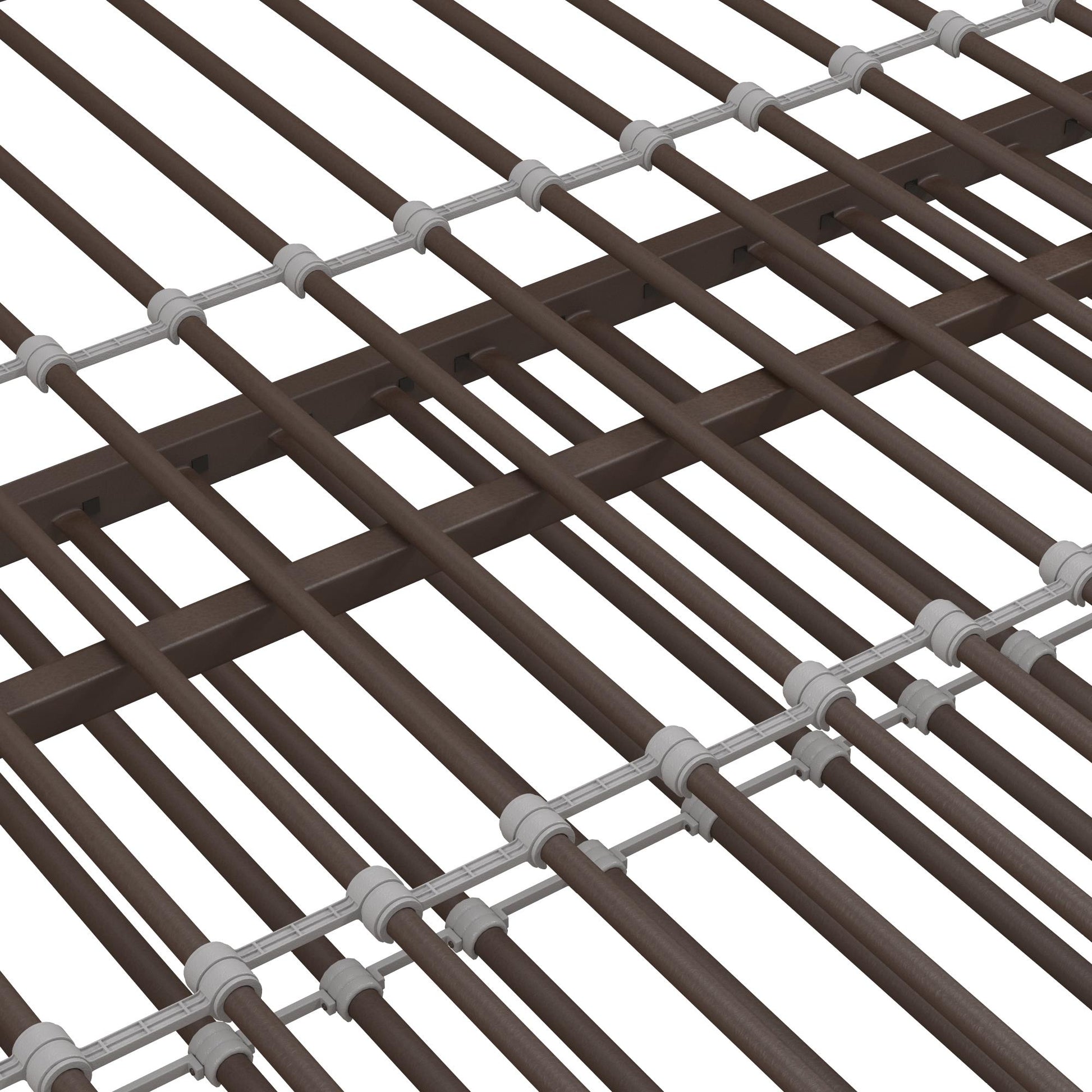 Tokyo Metal Daybed and Trundle Set with Metal Slats - Bronze - Full