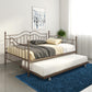 Tokyo Metal Daybed and Trundle Set with Metal Slats - Bronze - Twin