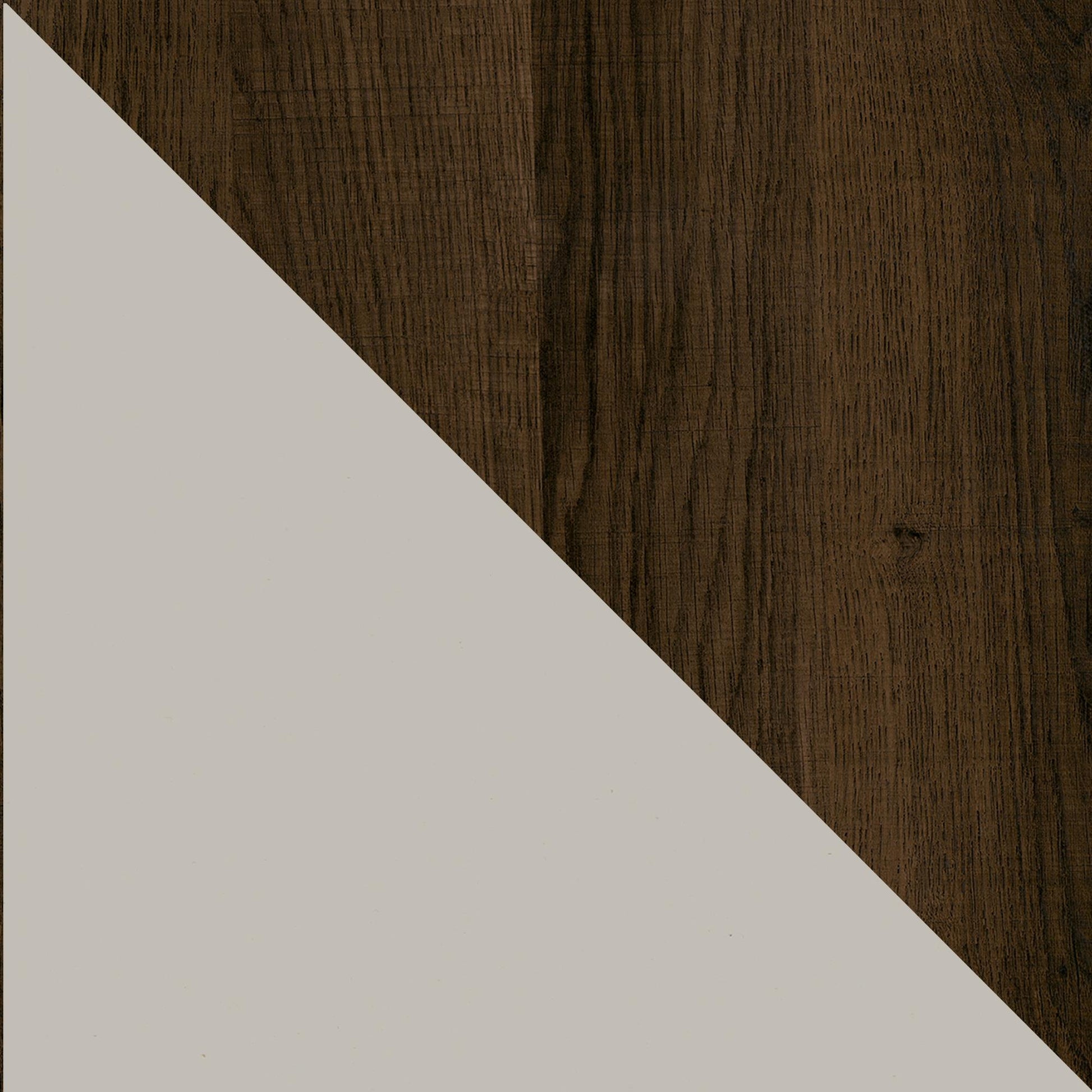 Concord Computer Desk with Storage, Brown Oak/Gray - Brown Oak