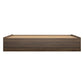 Twin Platform Bed with 2 Large Storage Drawers and No Box Spring Required - Florence Walnut - Twin