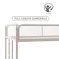 Triple Metal Twin over Twin Bunk Bed with Trundle and Integrated Ladder - White - Twin-Over-Twin
