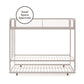 Triple Metal Twin over Twin Bunk Bed with Trundle and Integrated Ladder - White - Twin-Over-Twin