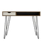 Concord Computer Desk with Storage, Brown Oak/Gray - Brown Oak