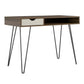 Concord Computer Desk with Storage, Brown Oak/Gray - Brown Oak