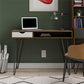 Concord Computer Desk with Storage, Brown Oak/Gray - Brown Oak