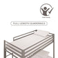 Miles Twin Over Twin Metal Bunk Bed with Secured Metal Slats and Integrated Ladder - Silver - Twin-Over-Twin