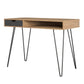 Concord Computer Desk with Storage, Natural/Black - Natural