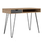 Concord Computer Desk with Storage, Natural/Black - Natural