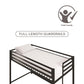 Miles Metal Junior Twin Loft Bed with Integrated Ladder - Black - Twin