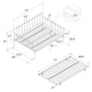 Aaron Metal Twin Daybed and Twin Trundle Set - Black - Full