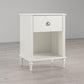 Rowan Valley Arden 1 Drawer Kids’ Nightstand with Open Cubby Space - White
