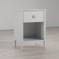 Rowan Valley Arden 1 Drawer Kids’ Nightstand with Open Cubby Space - Dove Gray