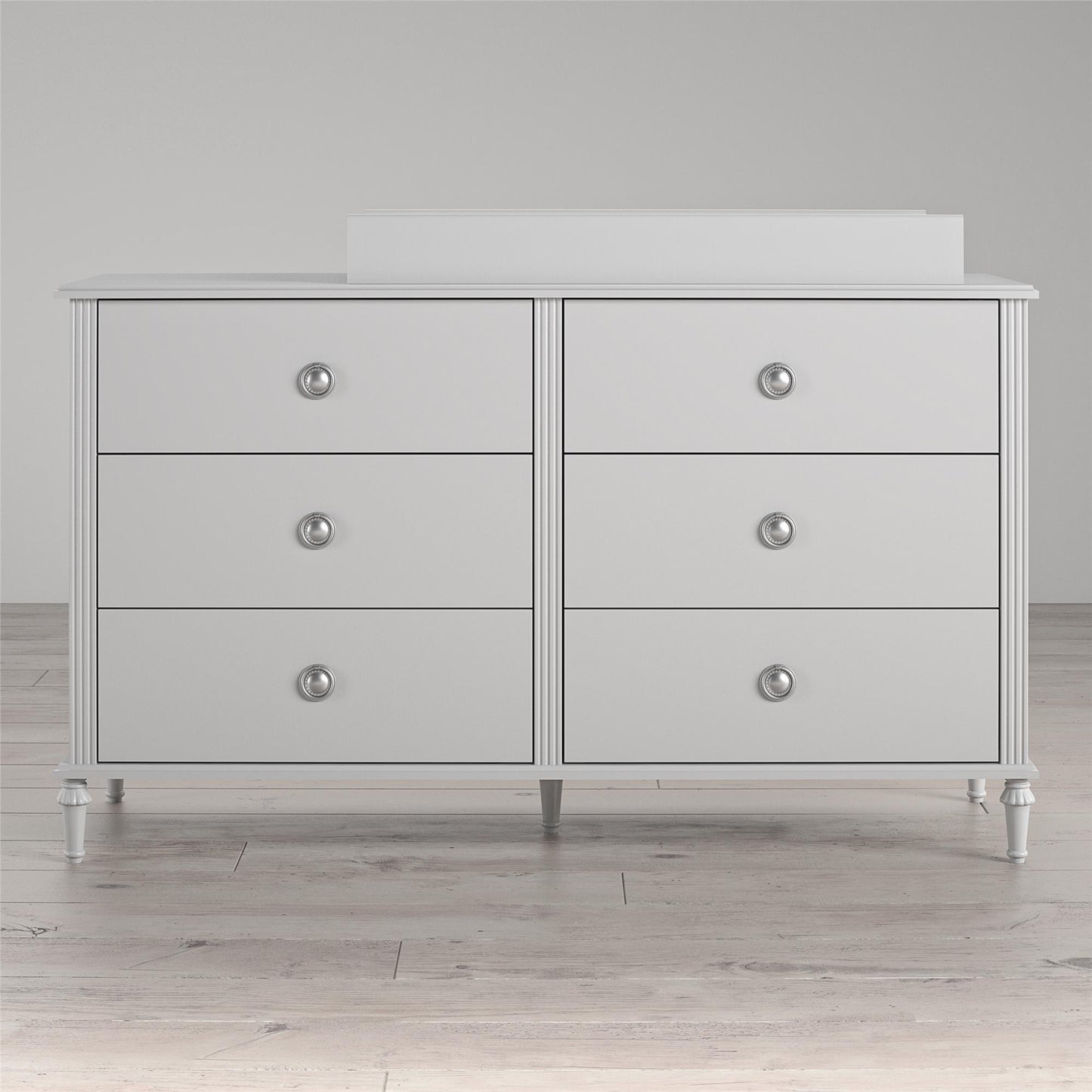 Rowan Valley Arden 6 Drawer Changing Dresser with Topper - Dove Gray