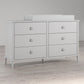 Rowan Valley Arden 6 Drawer Changing Dresser with Topper - Dove Gray