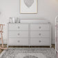 Rowan Valley Arden 6 Drawer Changing Dresser with Topper - Dove Gray