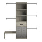 Nova Grow with Me Adjustable Kids’ Closet Organizer System - Gray Oak
