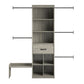 Nova Grow with Me Adjustable Kids’ Closet Organizer System - Gray Oak