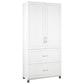 Kendall 36" Multipurpose Storage Cabinet with 5 Shelves - White
