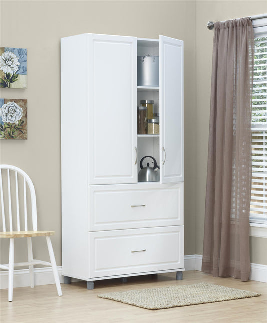Kendall 36" Multipurpose Storage Cabinet with 5 Shelves - White