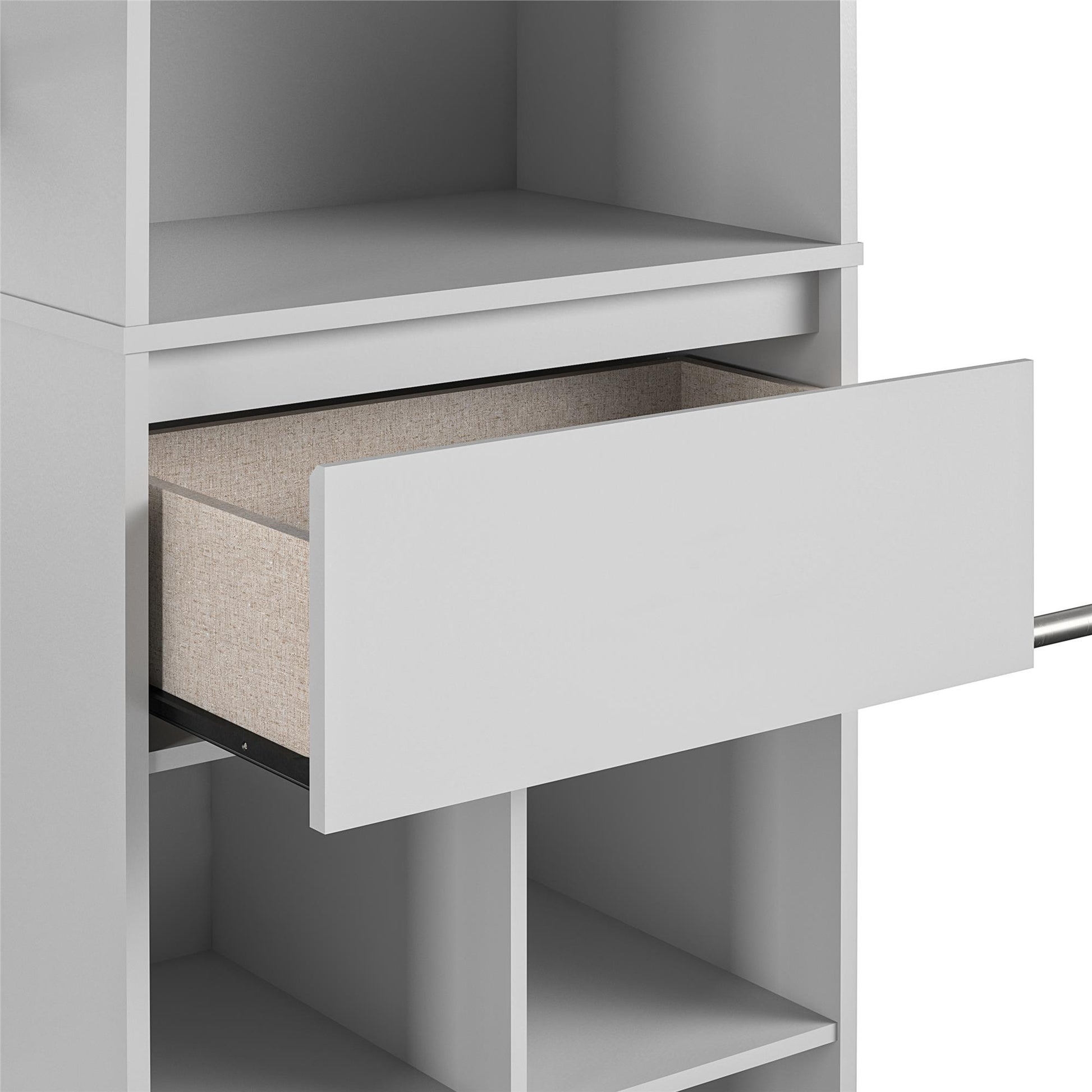 Grow with Me Adjustable Kids’ Closet Organizer System with Adjustable Poles - Dove Gray